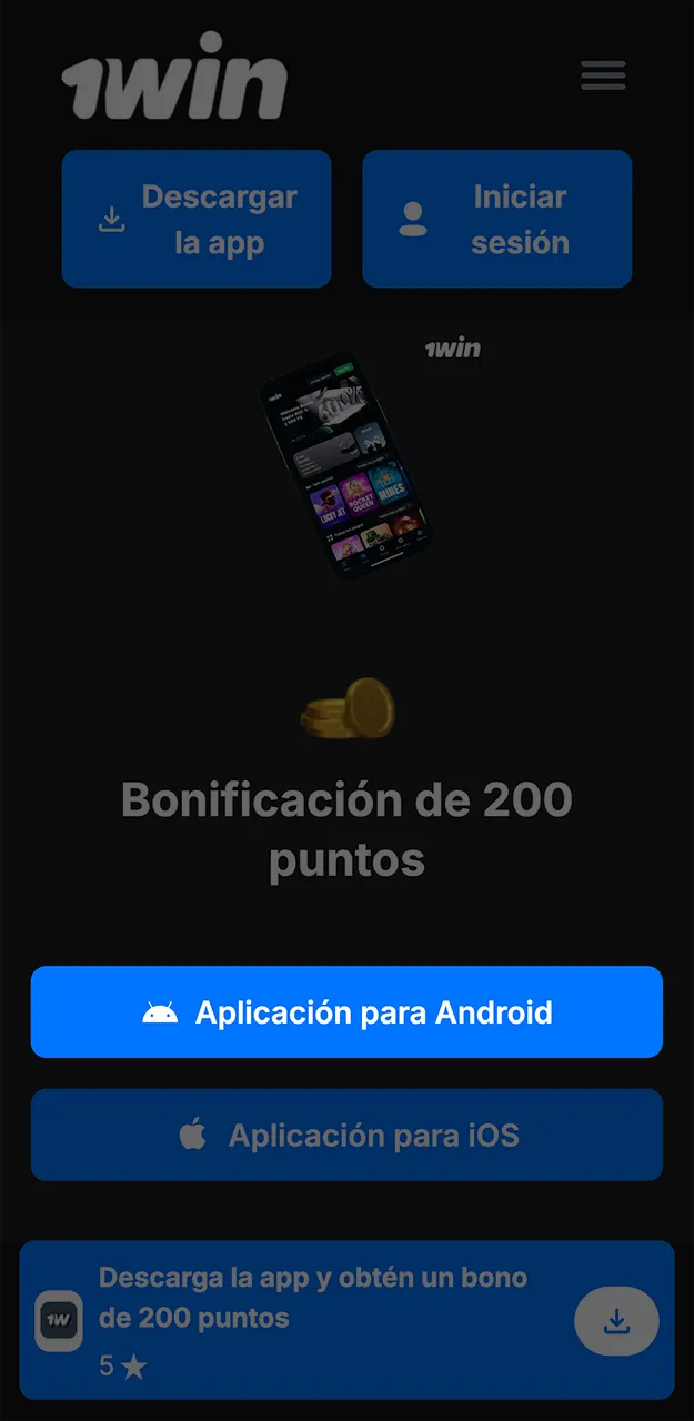 Utiliza el enlace directo para acceder rápidamente a la aplicación 1win.